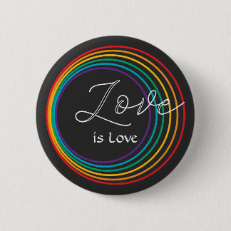 Rainbow Love 2 Inch Round Button