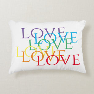 RAINBOW LOVE Accent Pillow