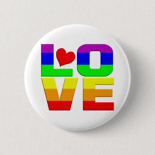 Rainbow Love button
