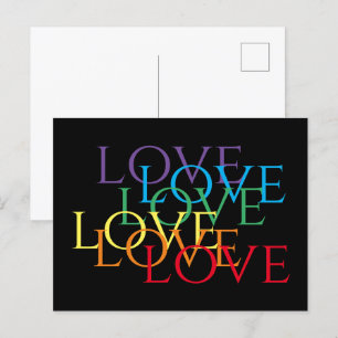 RAINBOW LOVE Carte postale II