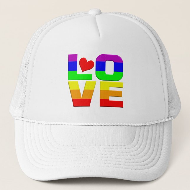 Rainbow Love casquette (Devant)