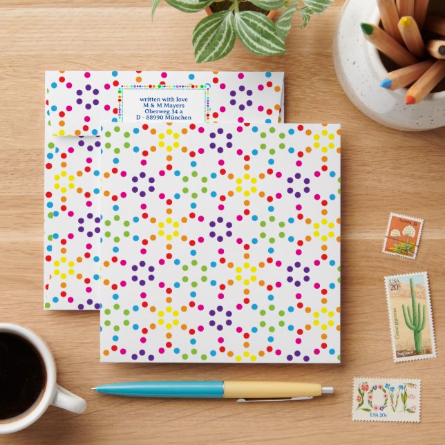 Rainbow Love Envelope (Desk)