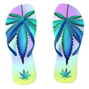 Rainbow Love   Flip Flops