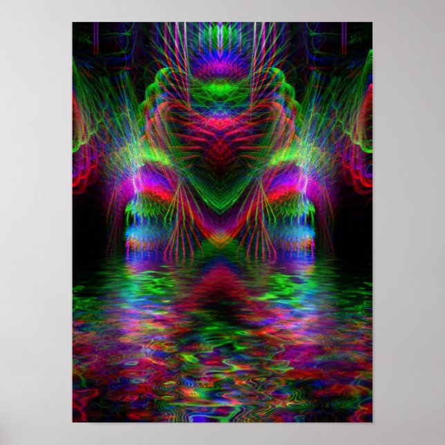 Rainbow Love Heart Poster (Front)