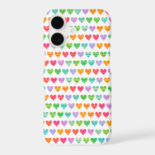 Rainbow Love Hearts Colorful Fun Casing mignon