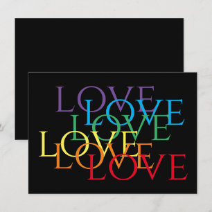 RAINBOW LOVE II 4.5x6.25 Flat Card