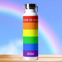 Rainbow Love is Love Gay Pride Personalized