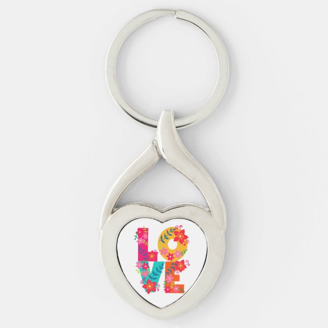 Rainbow Love Keychain (Front)