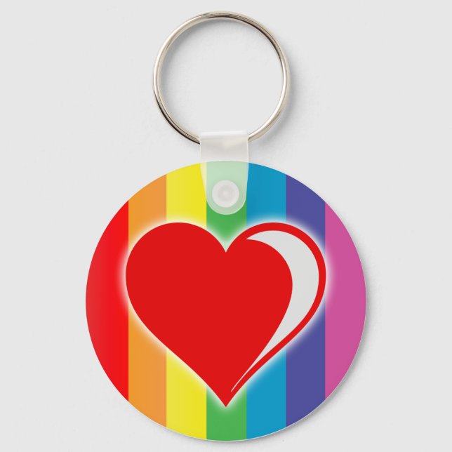 rainbow love. keychain (Front)