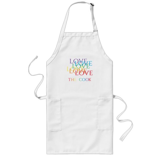 RAINBOW LOVE Long Apron  (Front)