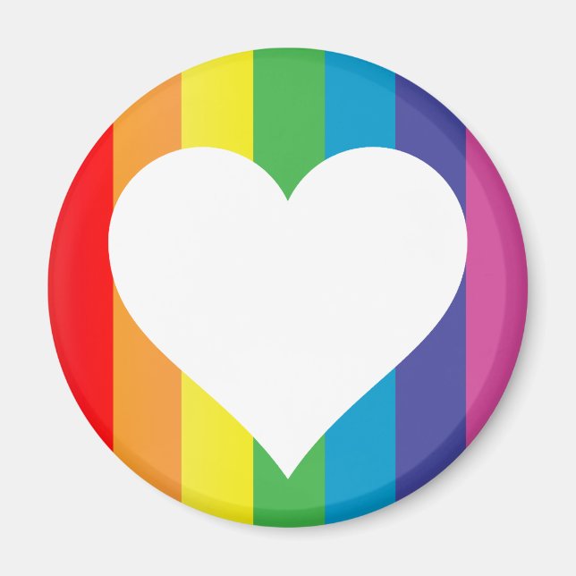 rainbow love magnet (Front)