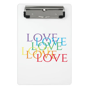 RAINBOW LOVE Mini Clipboard 