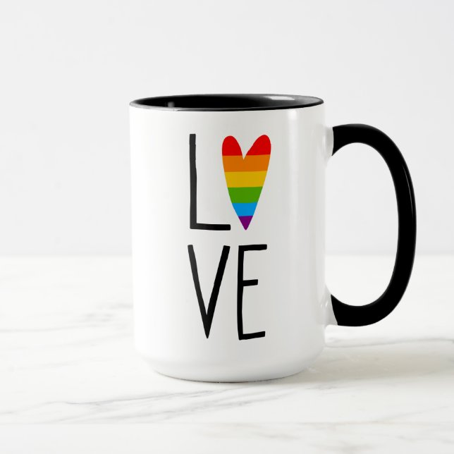 Rainbow Love Mug (Right)