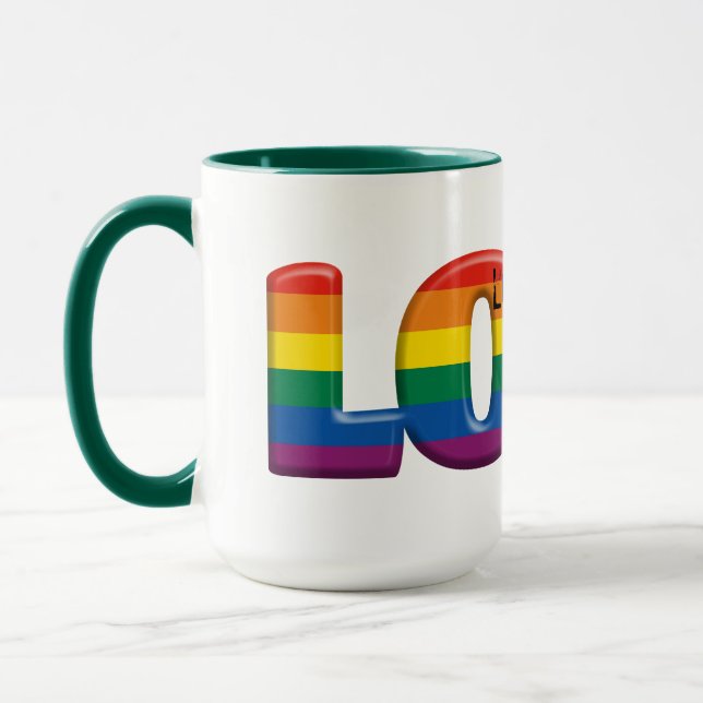 rainbow love Mug (Left)