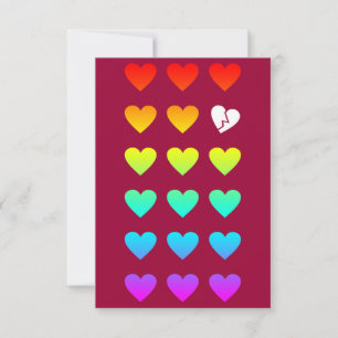 rainbow love outcast invitation