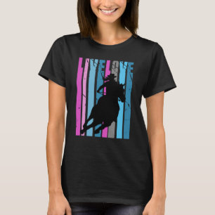 Rainbow Love Rodeo Barrel Racing Race Racer Women  T-Shirt