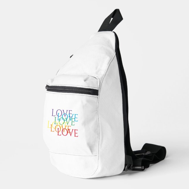 RAINBOW LOVE Sling Bag (Right Corner)