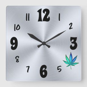 Rainbow Love Square Wall Clock