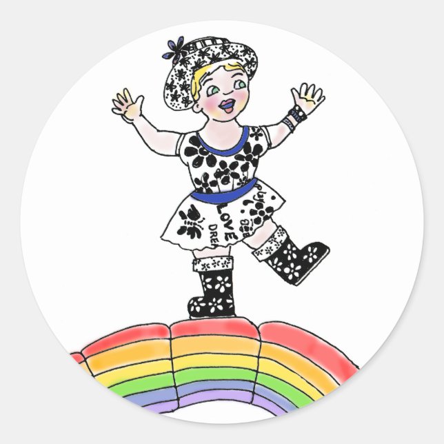 Rainbow Love Sticker (Front)