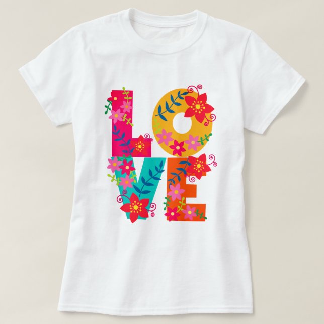 Rainbow Love T-Shirt (Design Front)