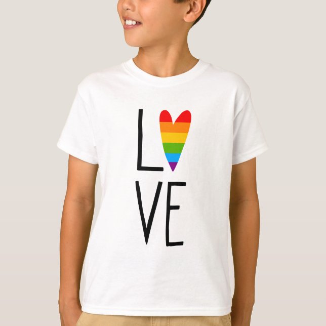Rainbow Love T-Shirt (Front)