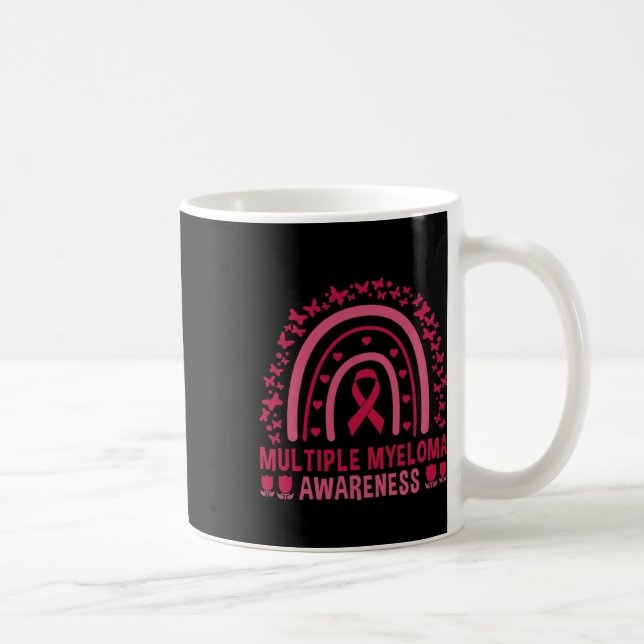 Rainbow Lymphoma Awareness Support 1  Coffee Mug (Right)