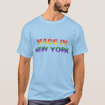Rainbow made in New York distressed T-Shirt