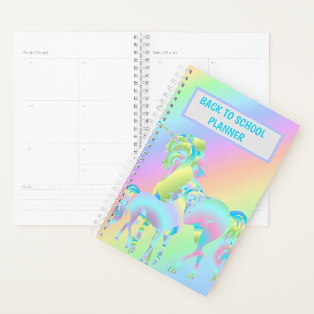 Rainbow Magical Unicorns Back to School Planner (Display)