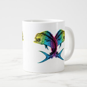 Rainbow Mahi Mahi Large Coffee Mug