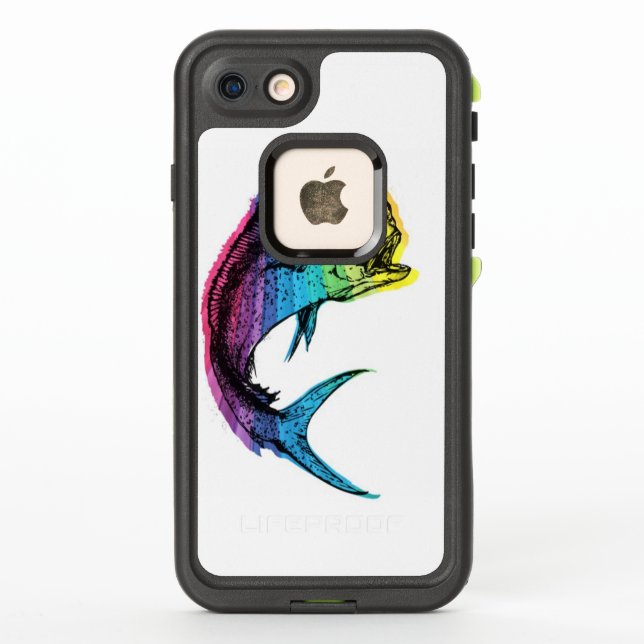 Rainbow Mahi Mahi LifeProof iPhone Case (Back)