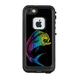 Rainbow Mahi Mahi on Black LifeProof FRÄ’ iPhone SE/5/5s Case
