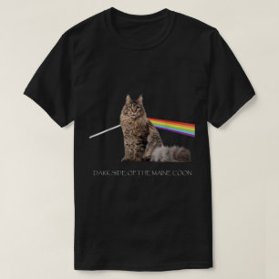 Rainbow Maine Coon Prism Art T-Shirt