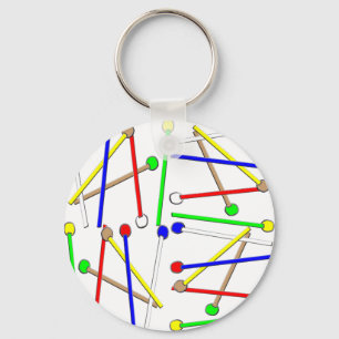 Rainbow  Mallets Keychain