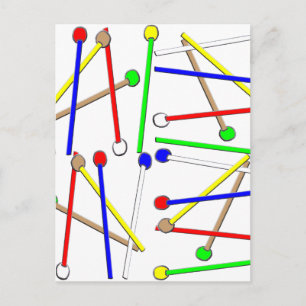 Rainbow Mallets Postcard