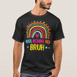Rainbow Mama Mommy Mom Bruh Mommy And Me Funny Boy T-Shirt