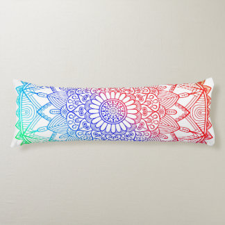 Rainbow Mandala Body Pillow