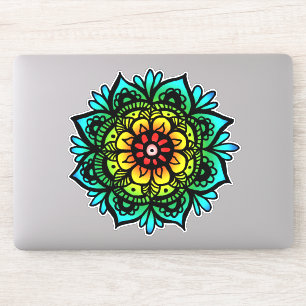 Rainbow Mandala Flower
