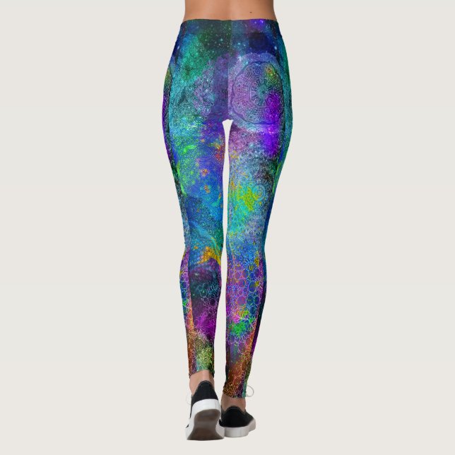 Rainbow Mandala Leggings (Back)