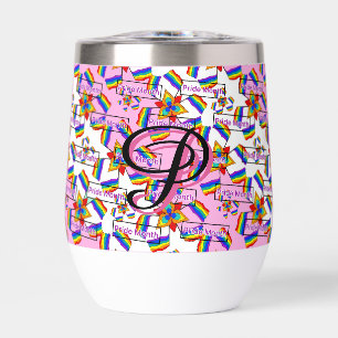Rainbow Mandala Pride Monogram - Vibrant Geometric