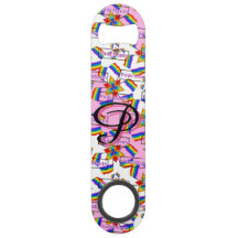 Rainbow Mandala Pride Monogram - Vibrant Geometric
