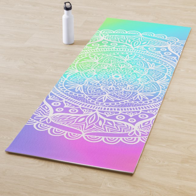 Rainbow Mandala Yoga Mat (In Situ)
