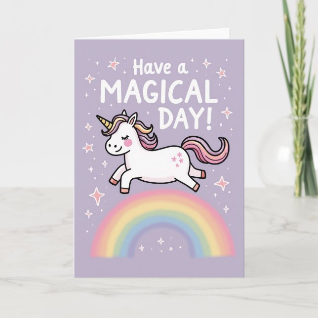 Rainbow Mane Birthday Card (Front)