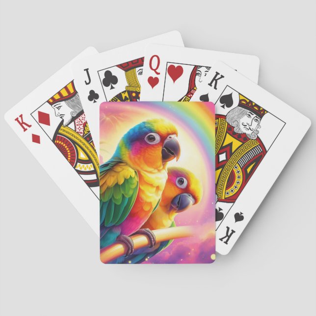 Rainbow Mango and Tango Playing Cards (Back)