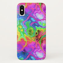 Rainbow Marble iPhone X Case