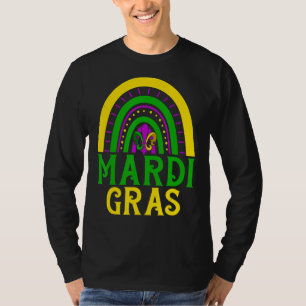 Rainbow Mardi Gras New Orleans Fat tuesday Men Wom T-Shirt