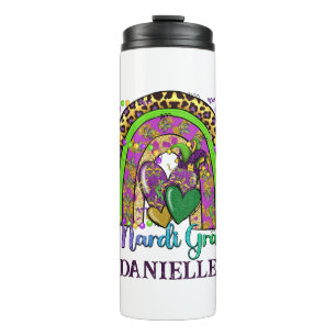 Rainbow Mardi Gras Thermal Tumbler