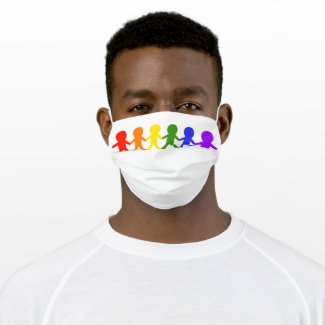 Rainbow Mask We stand together LGBTQ support mask