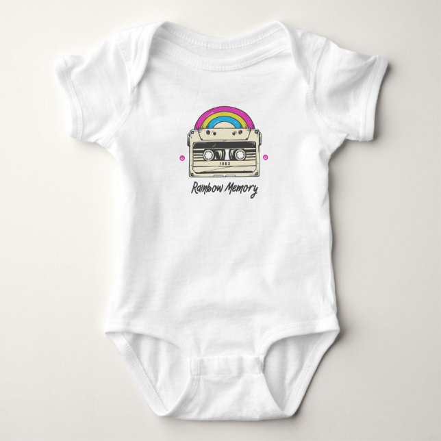 Rainbow Memory Baby Bodysuit (Front)