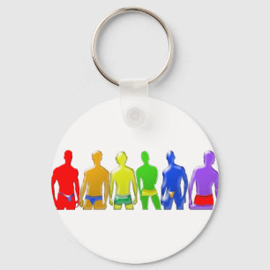 Rainbow Men Keychain