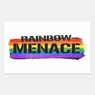 Rainbow Menace T-Shirt Sticker